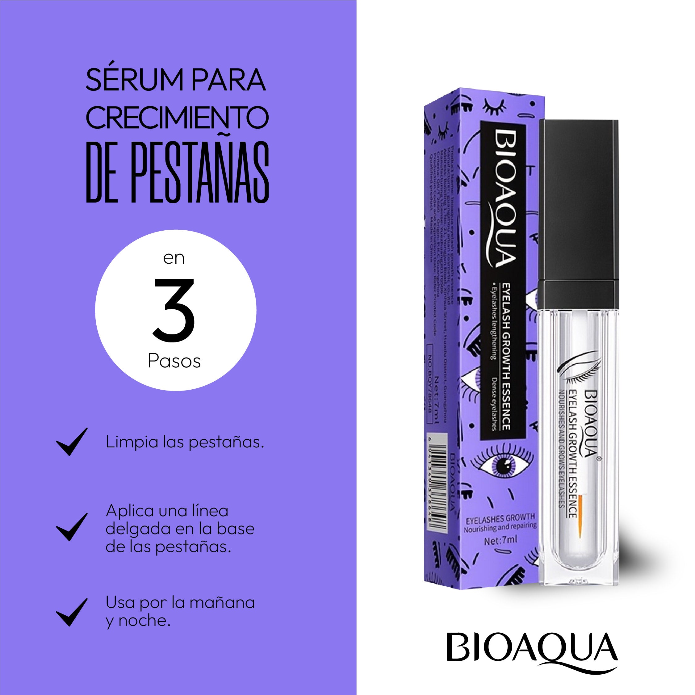SERUM ALARGADOR DE PESTAÑAS - BIOAQUA
